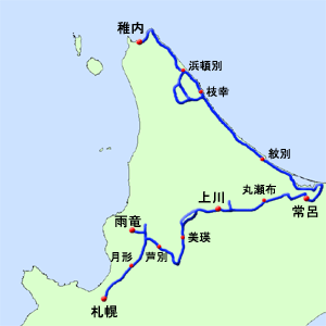 ツアーの地図